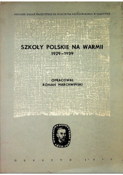 Szkoły polskie na warmii 1929