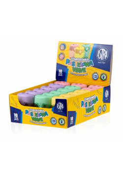 Temperówka z dwoma otworami Wave pastel (18szt)
