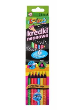 Kredki Premium Kolori neonowe 6 kolorów PENMATE