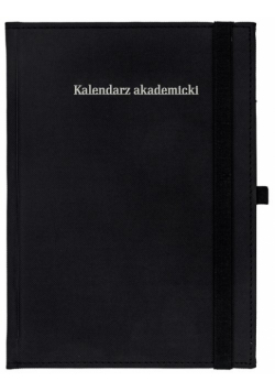 Kalendarz akademicki A5T Piko z gumka czarny