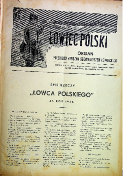 Łowiec Polski nr 1 do 36 1933 r.