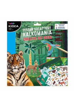 Kalkomania - zestaw kreatywny Zwierzęta KIDEA
