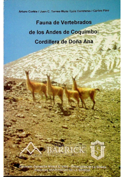 Fauna de Vertebrados d elos Andes de Coquimbo Cordillera de Dona Ana
