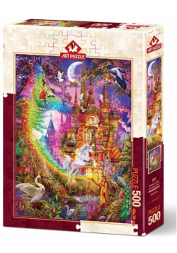Puzzle 500 Tęczowy zamek