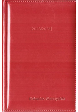 Kalendarz nauczyciela 2023/2024 czerwony