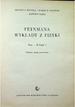 Feynmana wykłady z fizyki Tom II część 1