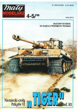Mały modelarz nr 4 - 5 Niemiecki czołg PzKpfw VI Tiger