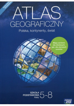 Atlas geograficzny Polska kontynenty świat Szkoła podstawowa klasy 5 do 8