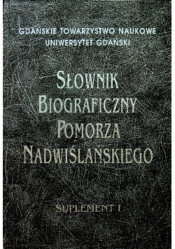 Słownik Biograficzny Pomorza Nadwiślańskiego Suplement II
