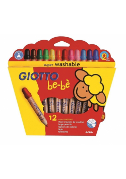 Kredki grube 12 kolorów Bebe GIOTTO
