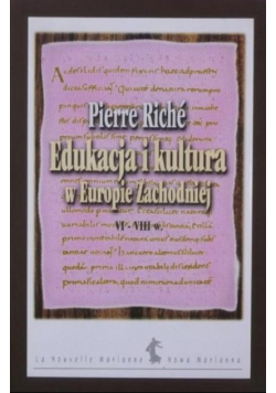 Edukacja i kultura w Europie Zachodniej VI - VIII w