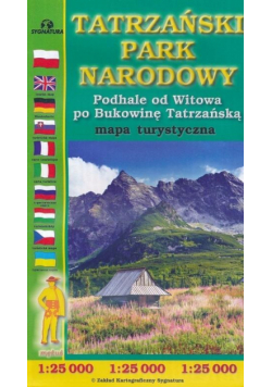 Mapa turystyczna - Tatrzański PN 1:25 000