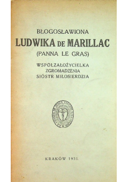 Błogosławiona Ludwika De Marillac 1931 r.