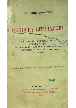 Okruchy Literackie 1903 r.