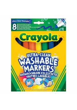 Flamastry zmywalne 8 kolorów CRAYOLA
