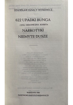 622 upadki Bunga Narkotyki Niemyte dusze