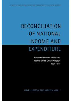 Reconciliation of National Income and Expenditure
