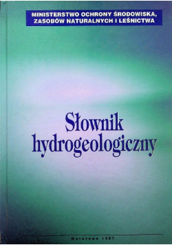 Słownik hydrogeologiczny