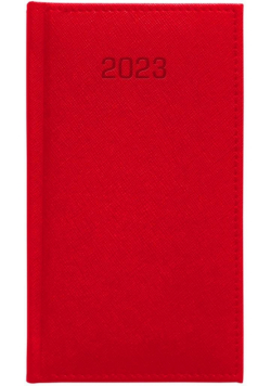 Kalendarz 2023 A6 Tygodniowy Cross czerwony