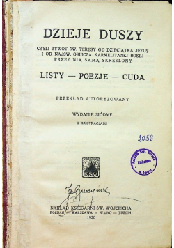 Dzieje duszy, 1930 r.