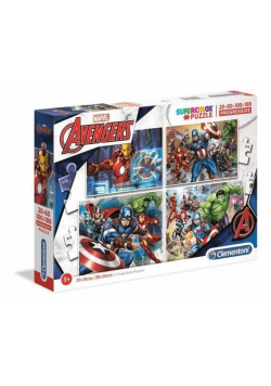Puzzle 20+60+100+180 Superkolor The Avengers