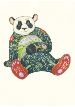 Karnet A121 B6 + koperta Panda