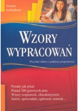 Wzory wypracowań porady jak pisać