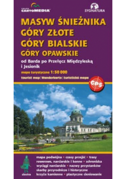 Masyw Śnieżnika Góry Złote Bialskie Opawskie mapa