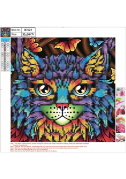 Mozaika diamentowa 5D 30x30cm Cat 89628