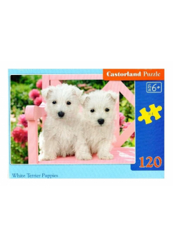 Puzzle 120 White Terrier Puppies CASTOR