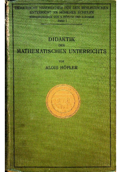 Didaktik des mathematischen unterrichts