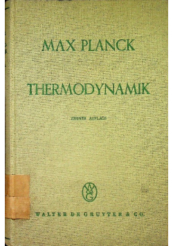 Planck thermodynamik