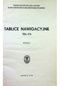 Tablice Nawigacyjne TN 74
