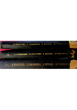 Hydrologja Część I do III ok 1933 r.