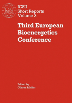 Third European Bioenergetics Conference