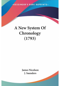 A New System Of Chronology (1793)