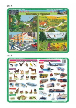 Podkładka edu. 002 -Miasto i wieś, środki trans...