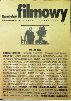 Kwartalnik Filmowy nr 12 i 13