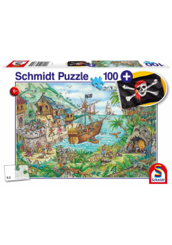 Puzzle 100 Zatoka piratów + flaga G3
