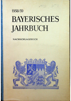 Bayerisches Jahrbuch 1958/59 59 Jahrgang