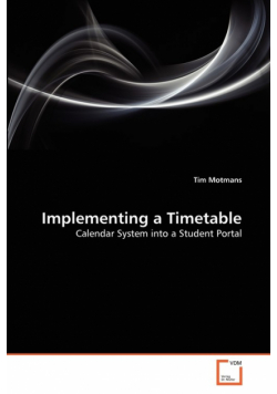 Implementing a Timetable