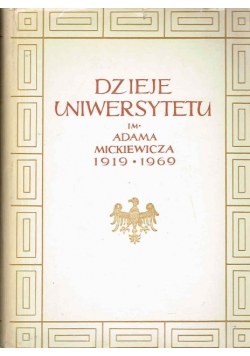 Dzieje uniwersytetu im Adama Mickiewicza