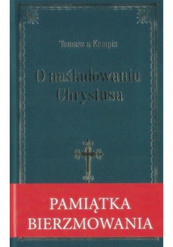O naśladowniu Chrystusa- granatowa oprawa bierzm.