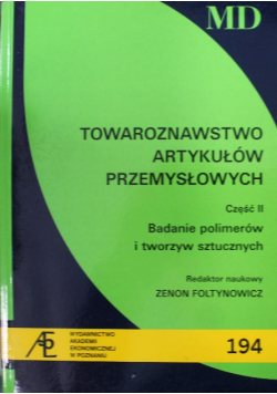 Towaroznawstwo artykułów przemysłowych część II