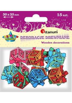 Drewniane guziki Prezenty 15szt