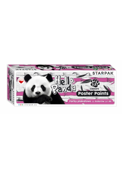 Farby plakatowe 12kol/20ml Panda