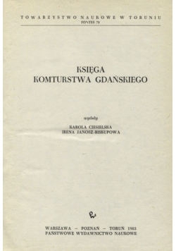Księga Komturstwa Gdańskiego