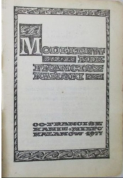 Modlitewnik franciszkański