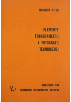 Elementy fotogrametrii i fotografii technicznej