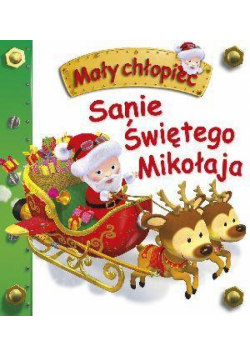Mały chłopiec. Sanie Świętego Mikołaja